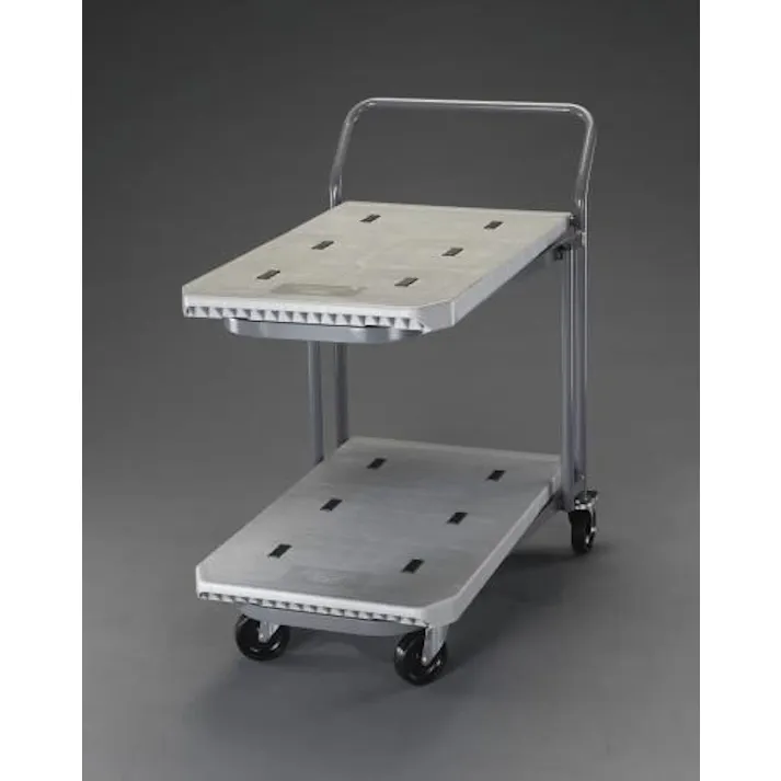 三甲(サンコー) 運搬車(二段式/プラスチック製) 810x480mm/200Kg EA520P-12 4548745344301【別送品】