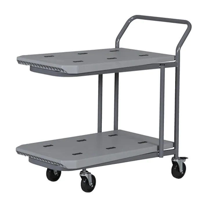 三甲(サンコー) 運搬車(二段式/プラスチック製) 810x480mm/200Kg EA520P-12 4548745344301【別送品】