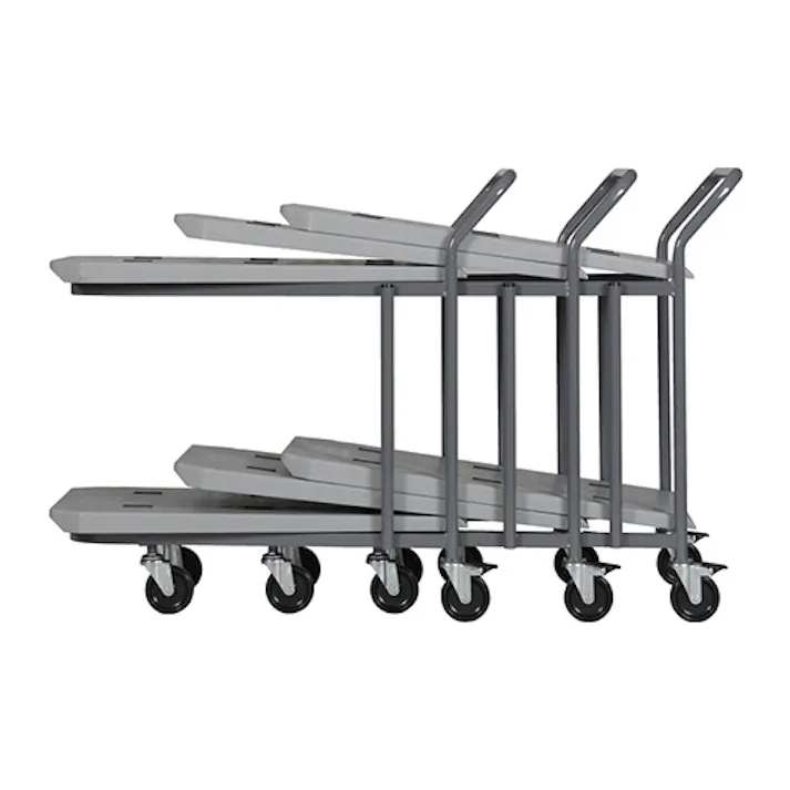 三甲(サンコー) 運搬車(二段式/プラスチック製) 810x480mm/200Kg EA520P-12 4548745344301【別送品】