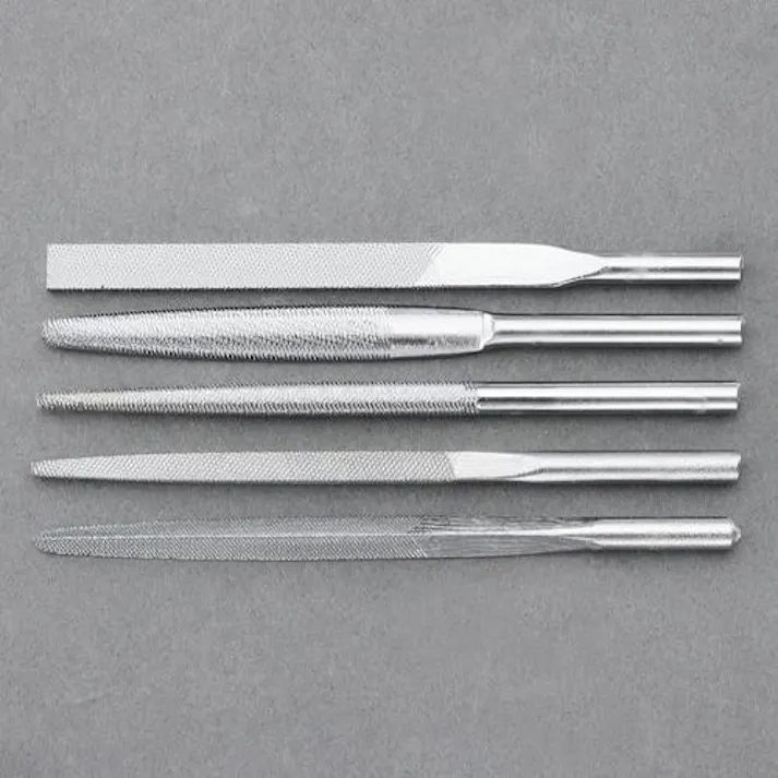 やすり(クロムコーティング/5本組/中目) φ5x105mm EA521TF-90 4550061010556【別送品】