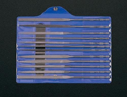 精密やすり(12種・12本組/荒目) 200mm EA521VG-200 4518340027879【別送品】