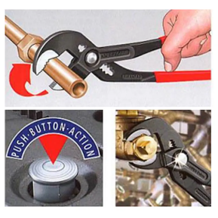 KNIPEX(クニペックス) ウォーターポンププライヤー 1・1/2”/250mm EA531EG-12 4518340101500【別送品】