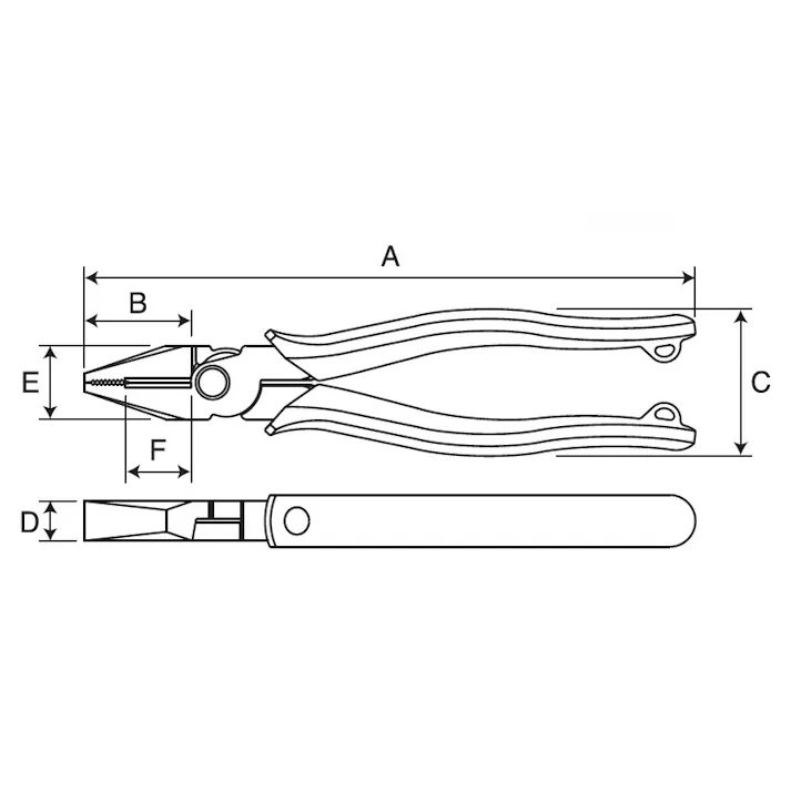 マルト長谷川工作所(KEIBA) 電工ペンチ(砲金構造/蓄光ハンドル) 220mm EA534FD-220 4550061899762【別送品】