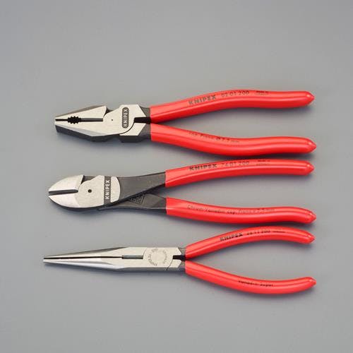 KNIPEX(クニペックス) 3本組 プライヤーセット(ツールロール付) 電気工事用工具セット 4550061747759  EA534KS-12(CDC)【別送品】 | 作業工具・作業用品・作業収納 通販 | ホームセンターのカインズ