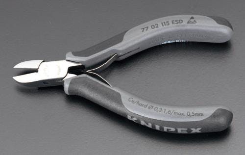 KNIPEX(クニペックス) 精密用ニッパー(ESDグリップ/バネ・ホールド付) 115mm EA535KC-11A 4518340782990【別送品】