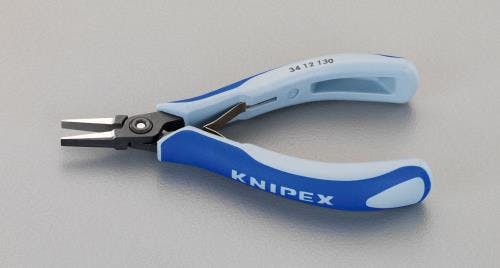 KNIPEX(クニペックス) 精密用プライヤー(グリップ付/平) 130mm EA537KP-1 4548745188363【別送品】