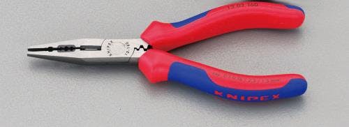 KNIPEX(クニペックス) 穴付ラジオペンチ(グリップ・圧着付) 160mm EA537PD-160 4518340091542【別送品】