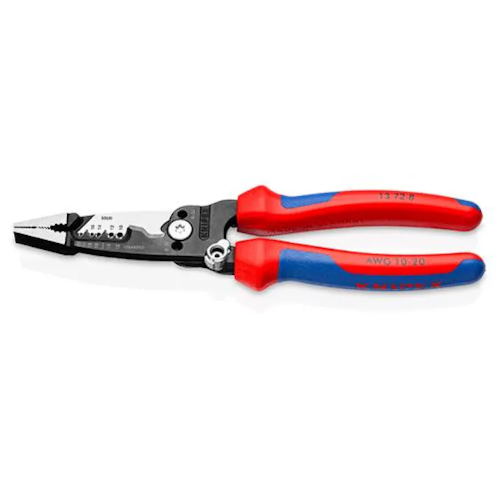 KNIPEX(クニペックス) 200mm 電工多機能ペンチ(AWG仕様/バネ付) ペンチ・ラジオペンチ・プライヤー・ニッパー 4550061789407 EA537PE-6(CDC)【別送品】