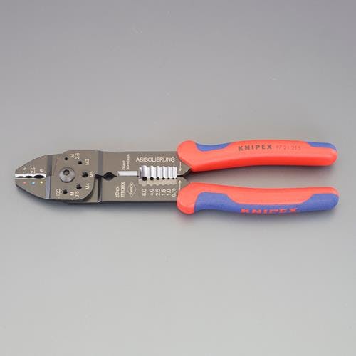 KNIPEX(クニペックス) 圧着ペンチ(絶縁端子用) 0.75-6.0平方ミリメートル EA538K-1 4518340547872【別送品】