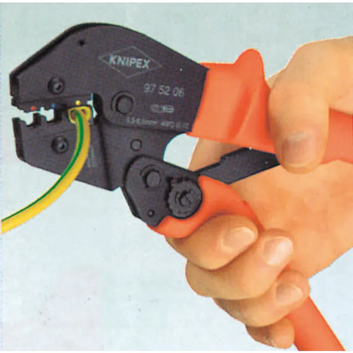 KNIPEX(クニペックス) 圧着ペンチ(差込端子用) 0.1-2.5平方ミリメートル EA538KG-4 4518340547995【別送品】