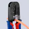 KNIPEX(クニペックス) 圧着ペンチ(モジュラー用) 6P・8P EA538KM-2 4518340102767【別送品】
