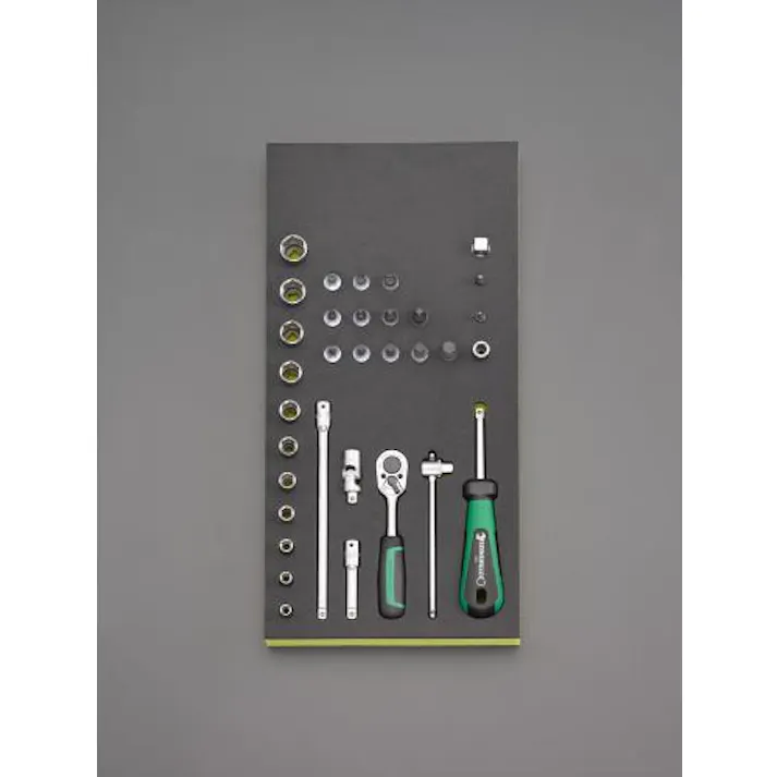 STAHLWILLE(スタビレー) 1/4”DR ソケットレンチセット (トレー収納式)ツールワゴン工具セット(スタビレー) 4550061037577 EA612TA-12(CDC)【別送品】