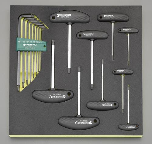 STAHLWILLE(スタビレー) レンチセット T型[TORX] 17本組 EA612TB-7 4550061041048【別送品】