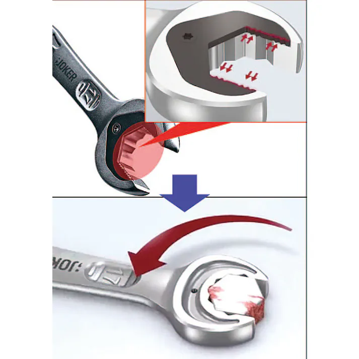 Wera コンビネーションレンチ(ラチェット式) 7/16” EA614WA-103 4548745962413【別送品】