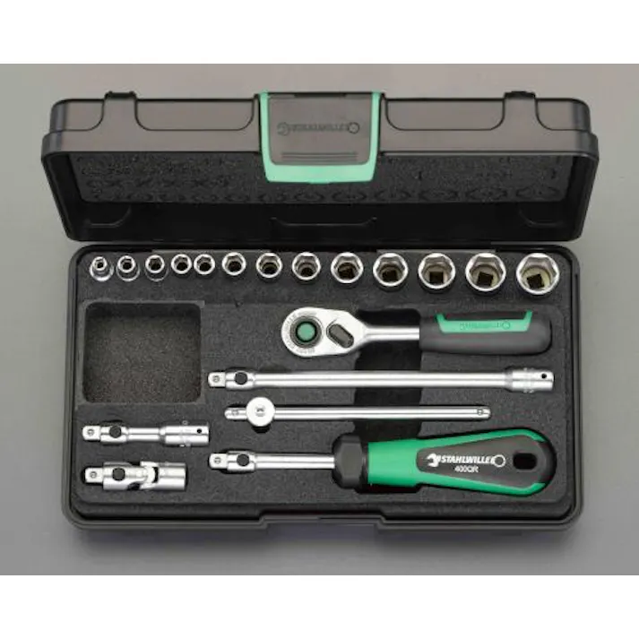 STAHLWILLE(スタビレー) 1/4”DR ソケットレンチセット ソケット・レンチ(スタビレー) 4550061178171 EA617BC-11(CDC)【別送品】