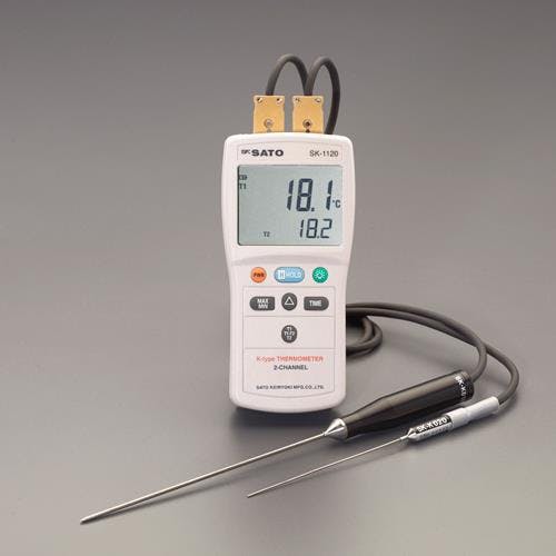 佐藤計量器製作所 デジタル温度計(2チャンネル) -203.3/+1368℃ EA701SG-2 4548745279320【別送品】