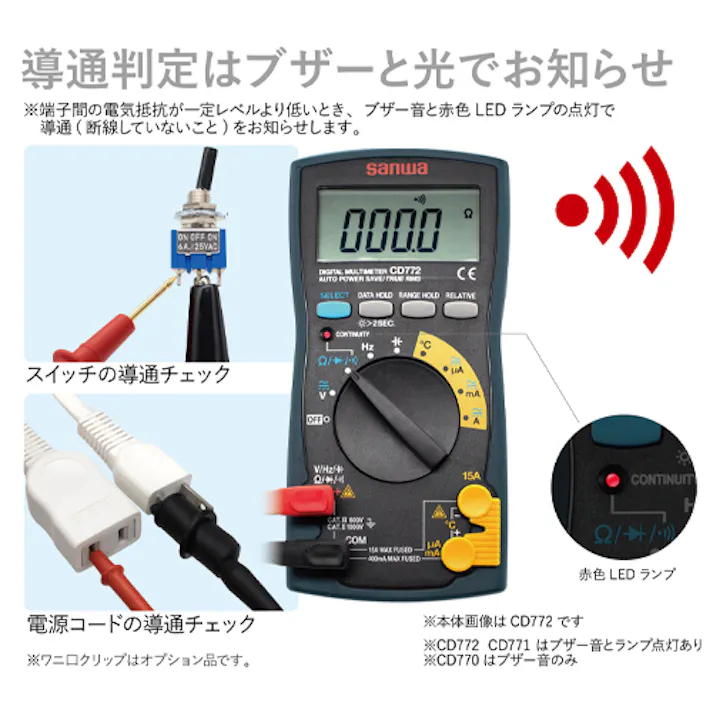 三和電気計器(sanwa) デジタルマルチメーター EA707D-19A 4518340643437【別送品】