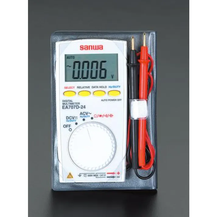 三和電気計器(sanwa) ポケットデジタルテスター 電気計測 4518340603332 EA707D-24(CDC)【別送品】