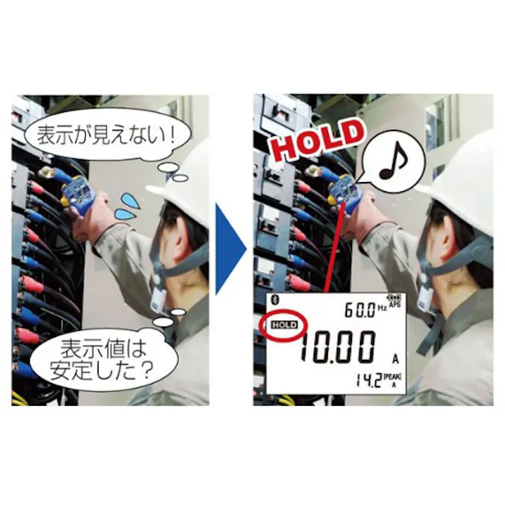 日置電機(HIOKI) クランプ電力テスター(デジタル) EA708BW-11 4550061093993【別送品】