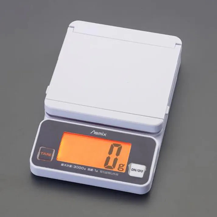アスカ(Asmix) 3.0kg(1g) デジタルスケール はかり 4550061872796 EA715A-5B(CDC)【別送品】