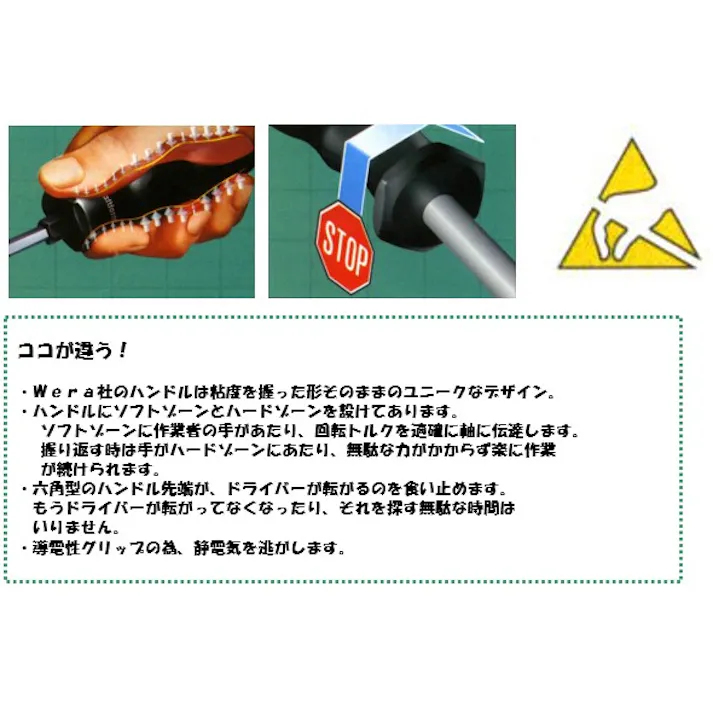 Wera トルクドライバー/ESD 調整式 1.2-3.0N.m EA723VH-22 4518340657946【別送品】