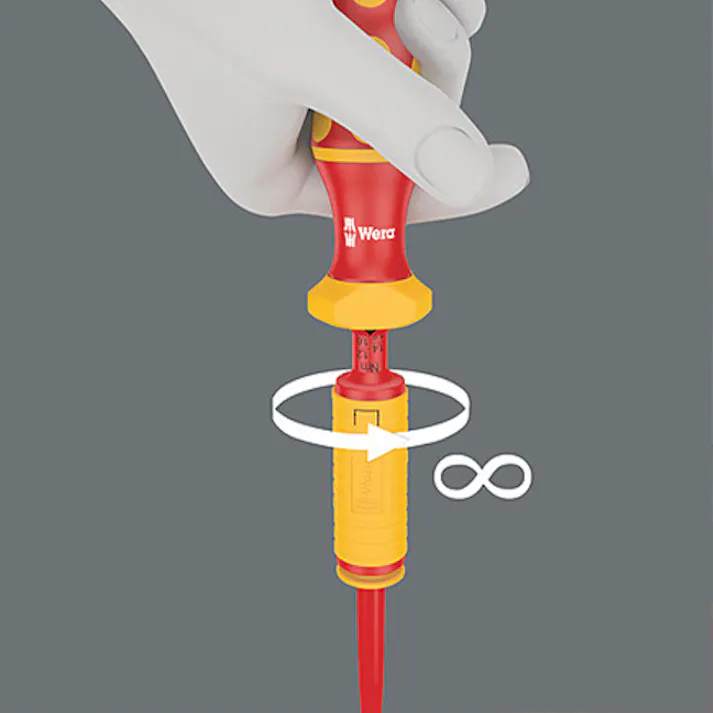 Wera 1.7-3.5N・m 絶縁トルクドライバー(アジャスタブル) 絶縁保護具・工具 4548745710885 EA723VK-13(CDC)【別送品】