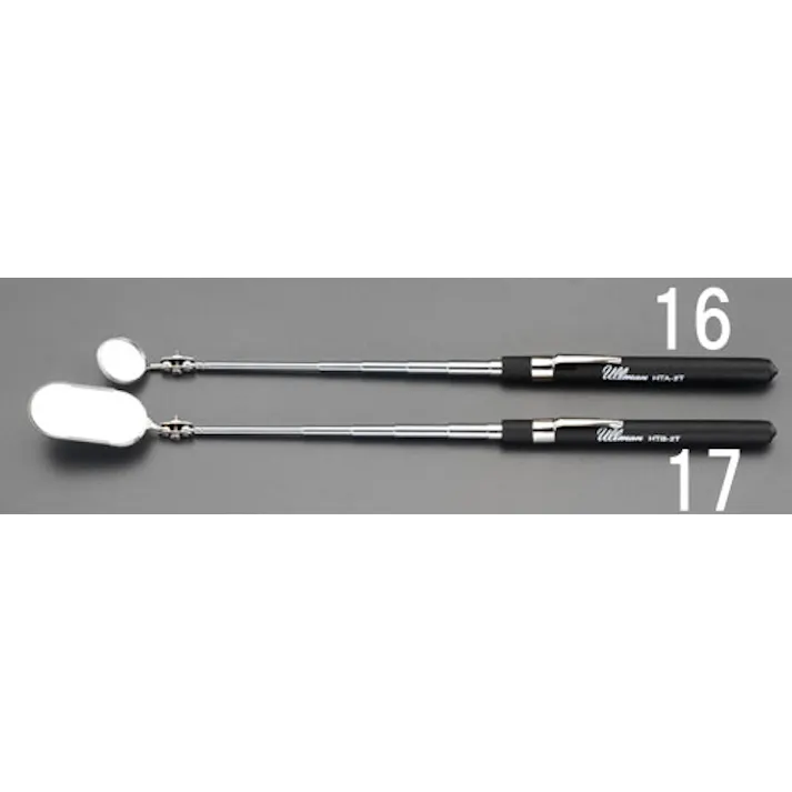 点検ミラー(伸縮柄) 25x50mm/210-718mm EA724CD-17 4548745032062【別送品】