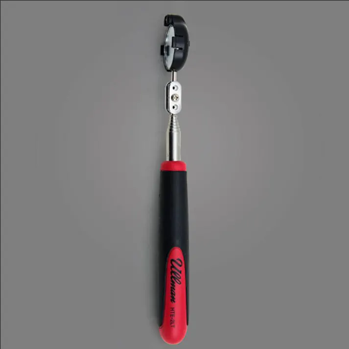 点検ミラー(伸縮/LEDライト付) φ35/170-900mm EA724CD-23 4548745163995【別送品】