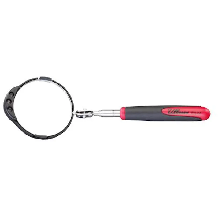 点検ミラー(伸縮/LEDライト付) φ85/170-768mm EA724CD-25 4548745165470【別送品】