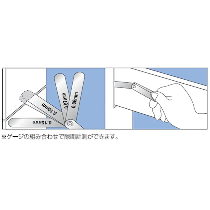 新潟精機 シクネスゲージ 150mm/25枚組 EA725RF-19 4550061766552【別送品】