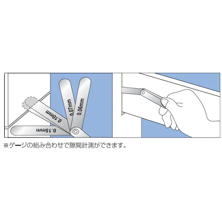 新潟精機 シクネスゲージ 100mm/19枚組 EA725RF-8 4548745579857【別送品】