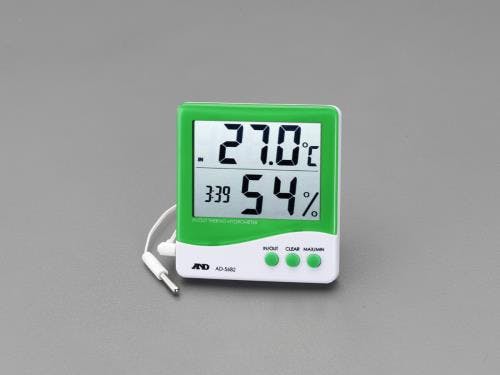 エー・アンド・デイ デジタル最高最低温度・湿度計 [室内・室外] EA728AE-19A 4518340260283【別送品】