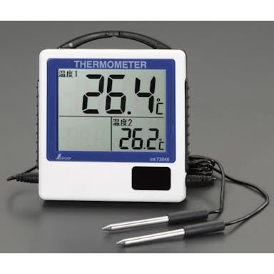 シンワ測定  デジタル温度計(2点計測) 温度・湿度計 4550061150085 EA728AF-12(CDC)【別送品】