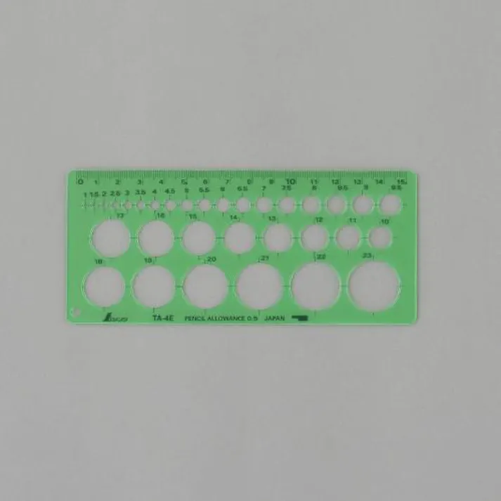 シンワ測定 φ 1-23mm 円定規 文房具 4550061758991 EA736MB-11(CDC)【別送品】