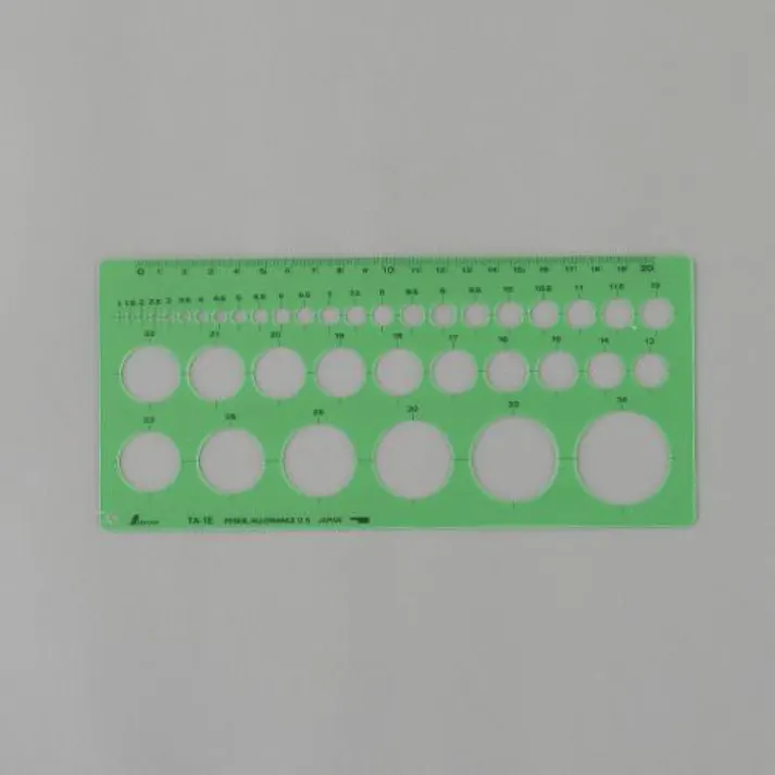 シンワ測定 φ 1-36mm 円定規 文房具 4550061758809 EA736MB-12(CDC)【別送品】