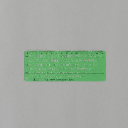 シンワ測定 英数字・記号定規 3.0/4.0/5.0mm EA736MB-17 4550061759004【別送品】