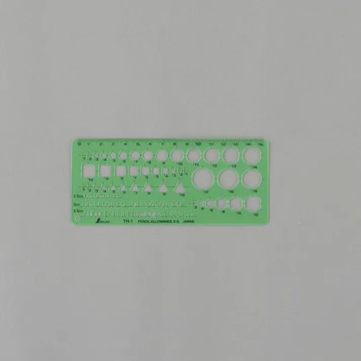 シンワ測定 70x160mm 一般記号定規 文房具 4550061806135 EA736MB-41(CDC)【別送品】
