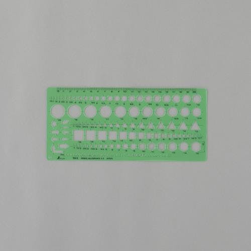 シンワ測定 一般記号定規 105x230mm EA736MB-44 4550061806159【別送品】