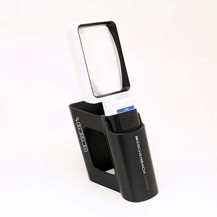 エッシェンバッハ光学 ルーペ(LEDライト付・角形) x3.5/75x50mm EA756C-36 4550061882108【別送品】