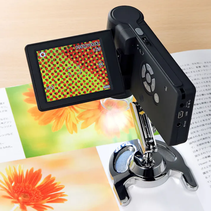 サンワサプライ デジタル顕微鏡(液晶画面付) x20-x300 EA756ZB-35 4550061529911【別送品】