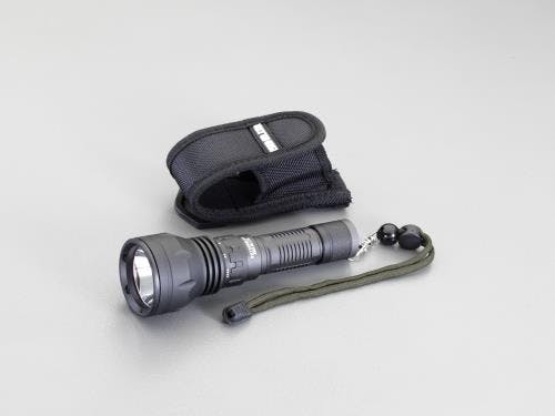 フラッシュライト/LED(防水・黒) [CR123Ax2本] EA758RM-81 4548745885286【別送品】