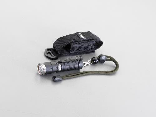 フラッシュライト/LED(防水・黒) [CR123Ax1本] EA758RM-84 4548745885255【別送品】