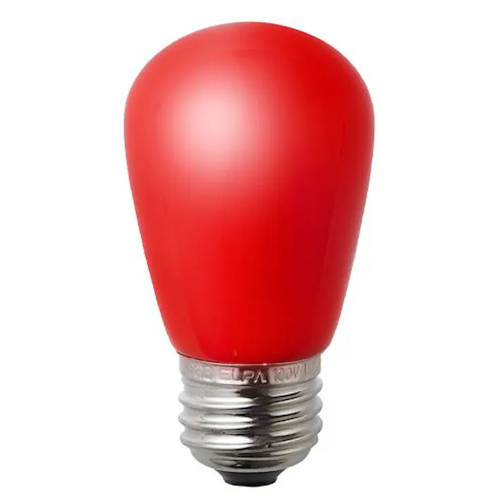 朝日電器(ELPA) AC100V/1.4W/E26 LEDサイン電球(赤) 電球・蛍光灯 4550061994283 EA758XA-125(CDC)【別送品】
