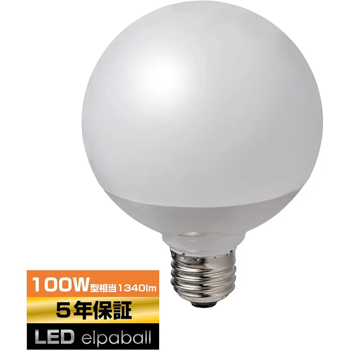 朝日電器(ELPA) AC100V/ 13W/E26 LED電球(電球色) 電球・蛍光灯 4550061538685 EA758XA-96(CDC)【別送品】