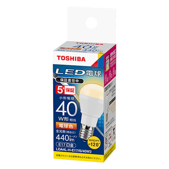 東芝ライテック(TOSHIBA) 電球/LED(電球色) AC100V/4.1W/E17 EA758XY-1C 4550061459201【別送品】