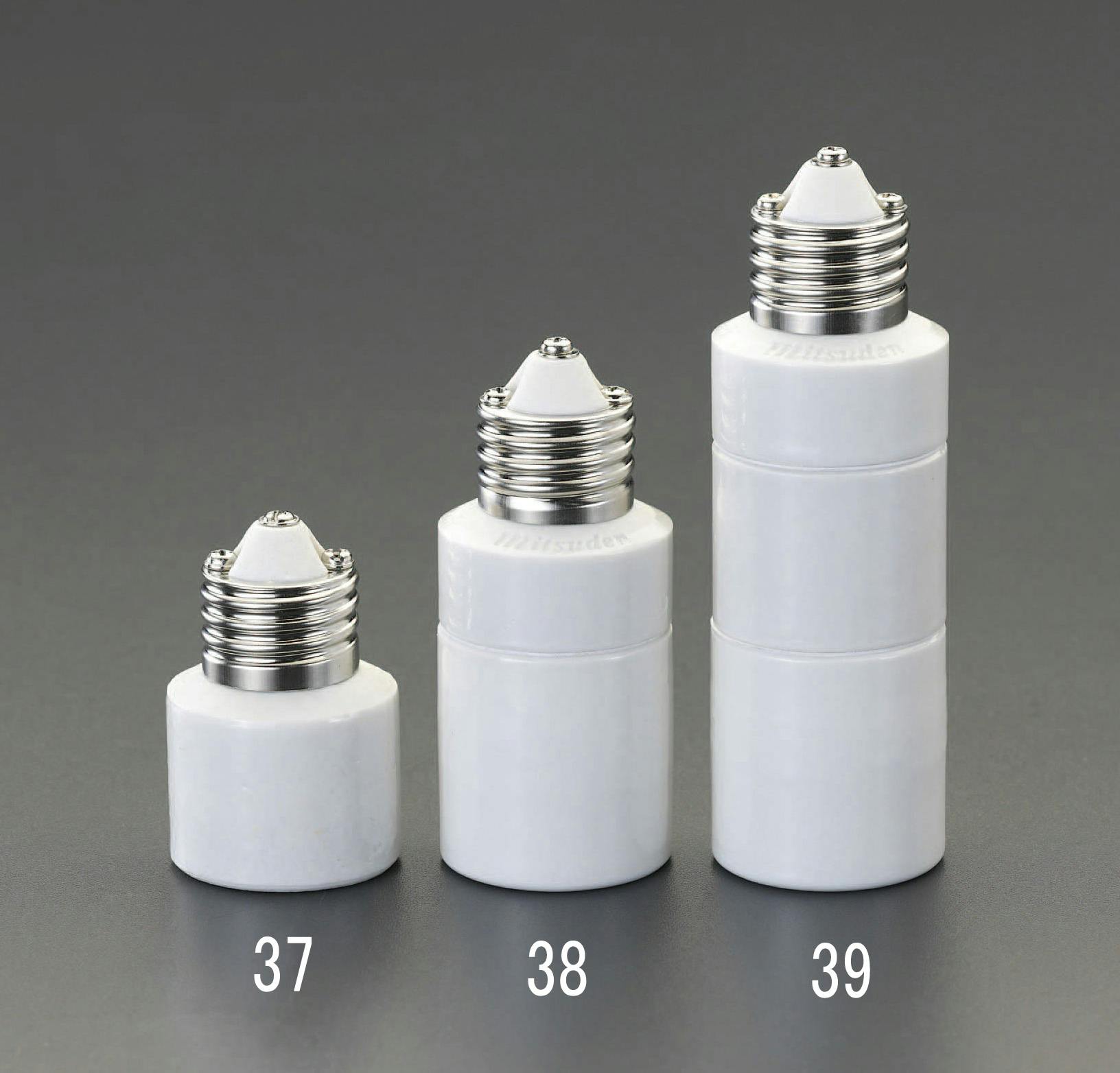 ESCO E26x65mm 電球口金延長アダプター 電球・蛍光灯 4548745623277