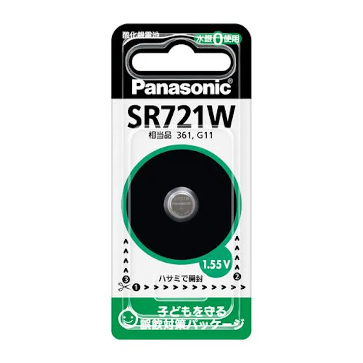 パナソニック(Panasonic) (SR721W) 1.55V 酸化銀電池(時計用) 電池 4550061500682 EA758YE-29(CDC)【別送品】
