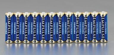 ESCO  [単3x12本] アルカリ乾電池(IMPULSE) 電池 4548745576030 EA758YT-3B(CDC)【別送品】