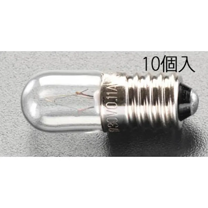 ESCO 35.0V/0.11A/E10 パネル球(10個) 電球・蛍光灯 4550061939338 EA758ZA-152(CDC)【別送品】