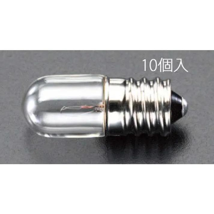 ESCO 250V/8.0W/E12 パネル球(10個) 電球・蛍光灯 4518340694408 EA758ZA-25C(CDC)【別送品】